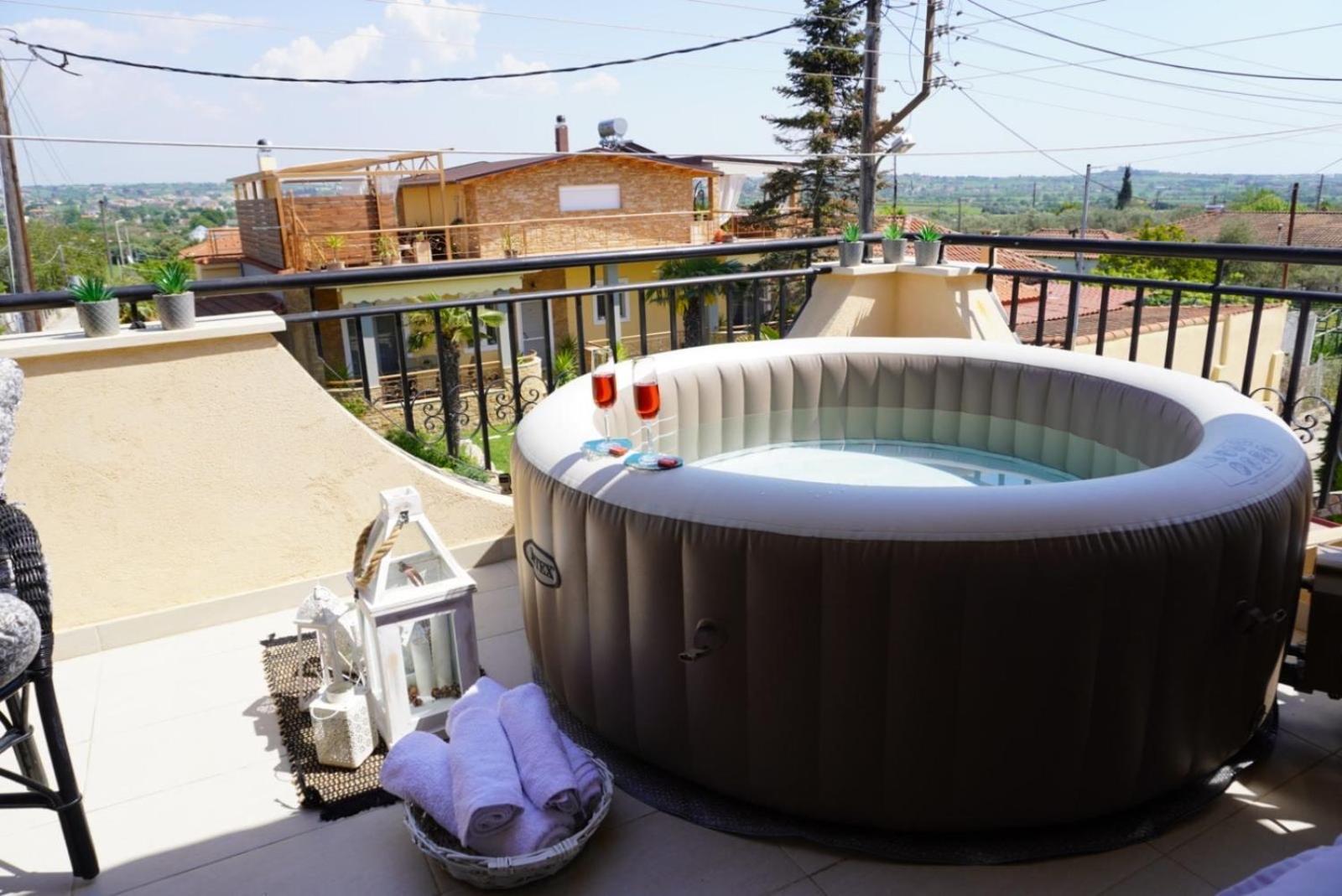Villa Vaso With Jacuzzi Epanomi Dış mekan fotoğraf